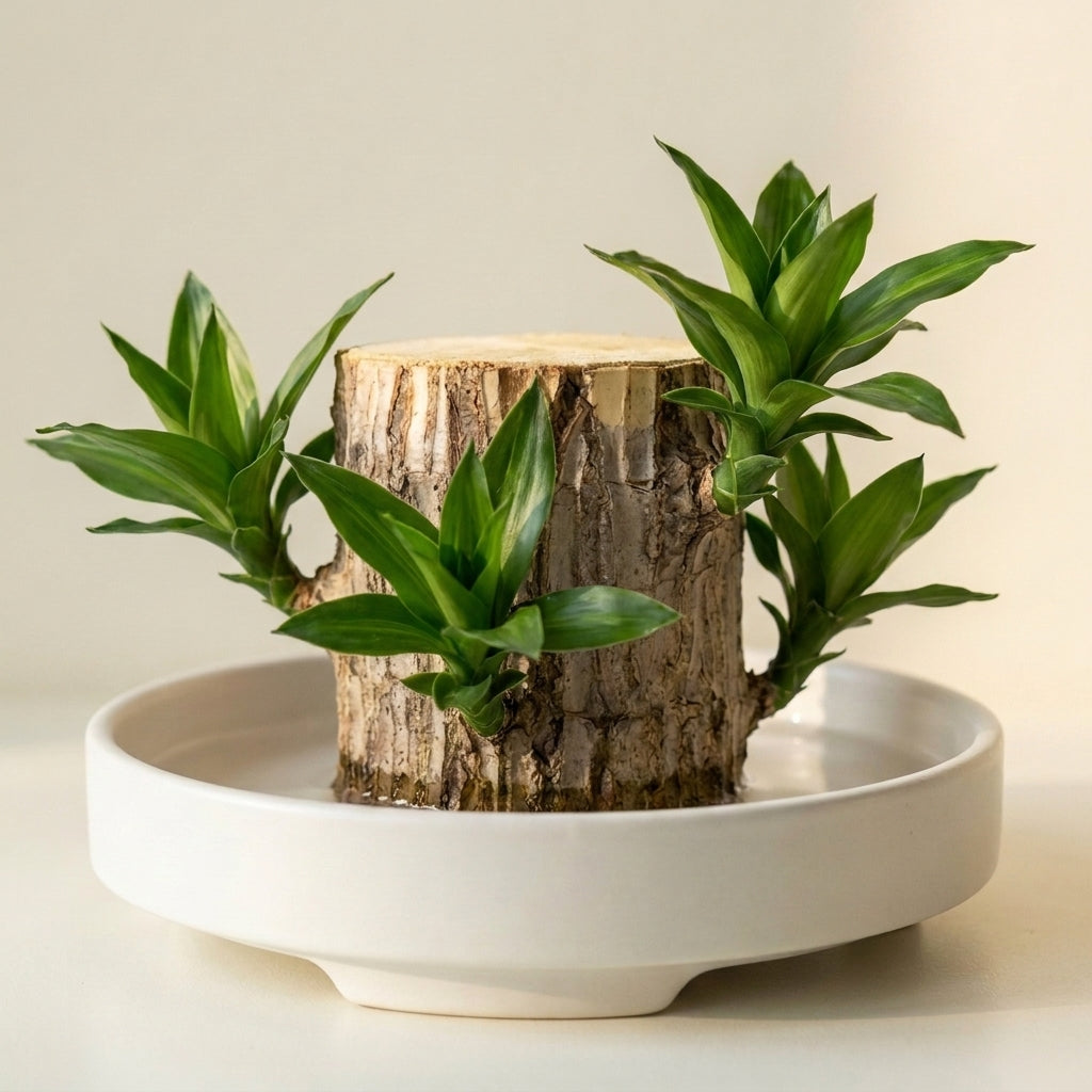 Fortune Wood after weeks of growth, covered in glossy green leaves